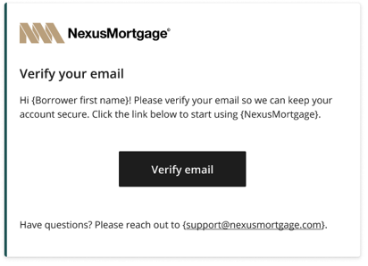 Verify your email notification