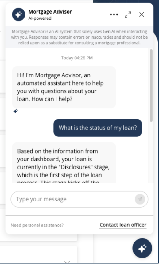 Mortgage Advisor on Mobile